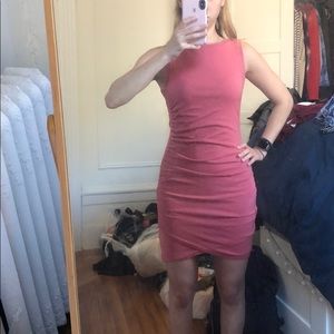 Coral Fitted Dress
